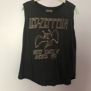 Led Zeppelin Grey Tank Top Size M